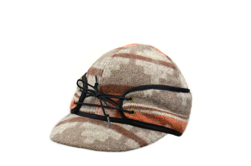 Crowncap - Ladies Navajo Wool Blend Railroad Hat with Ponytail Hole