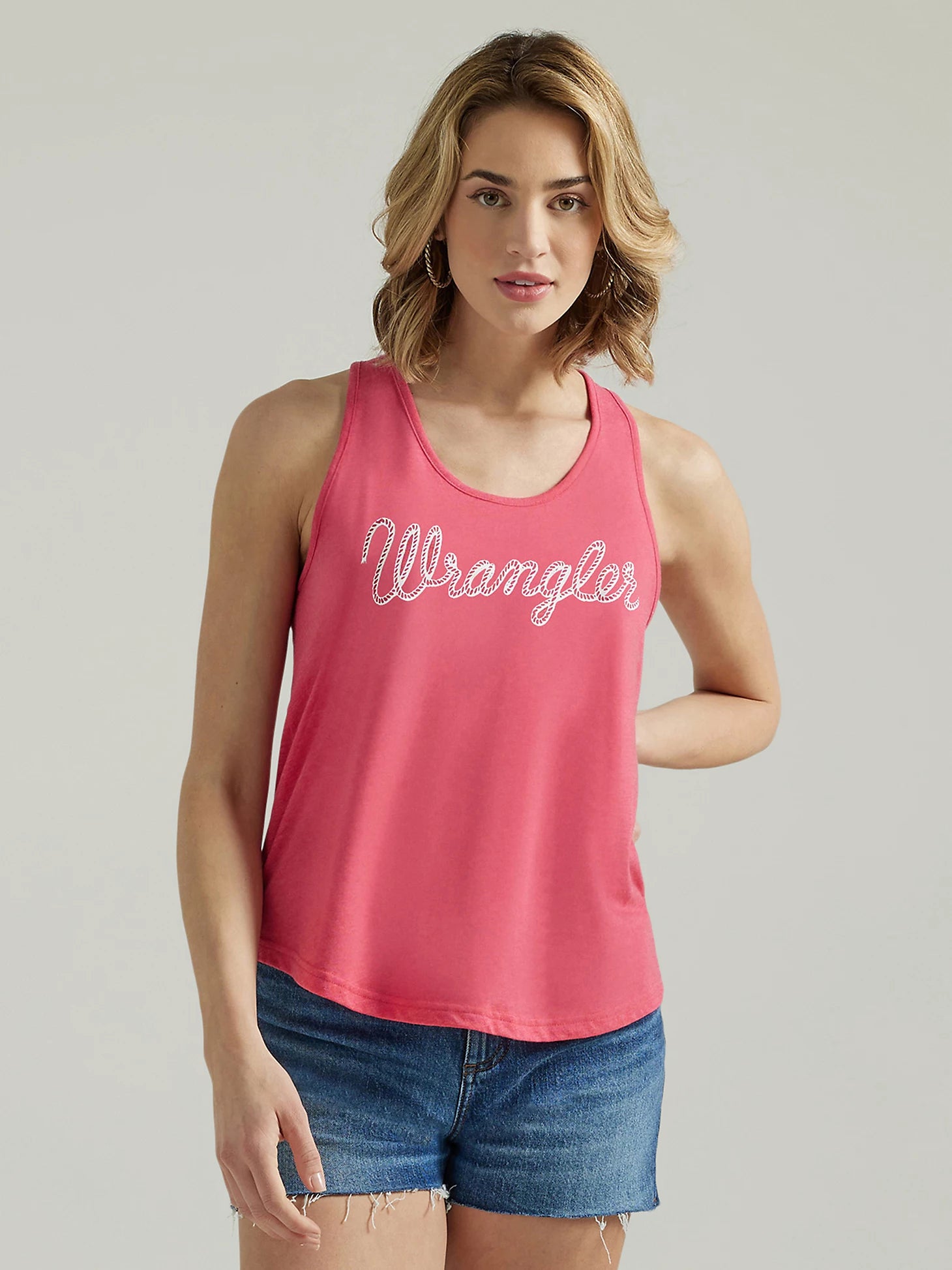 Wrangler - Retro Rope Logo Raceback Tank