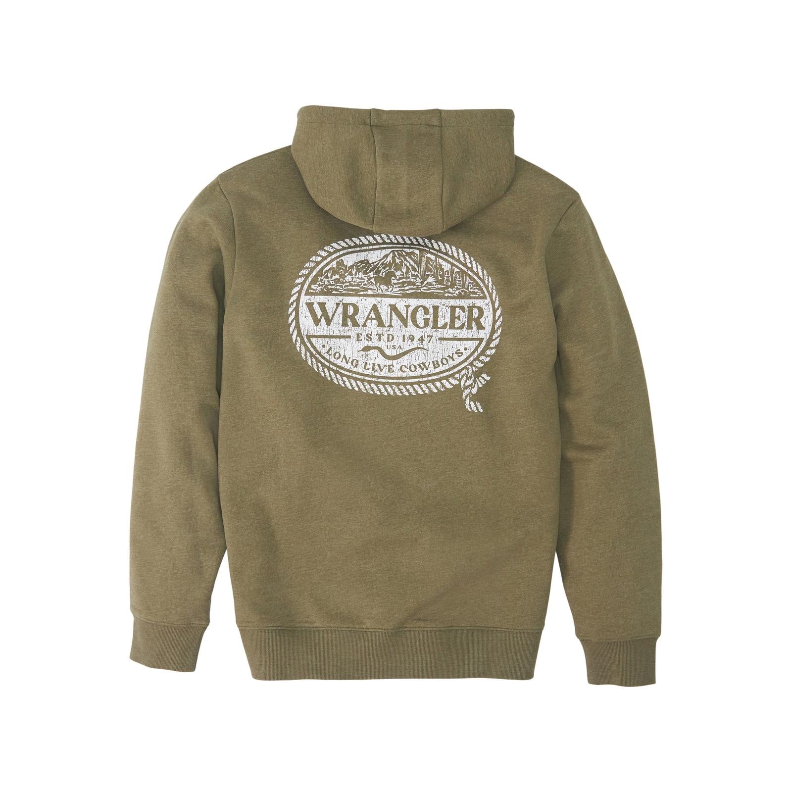 Wrangler Men's - Pullover Hoodie - Regular Fit - Green