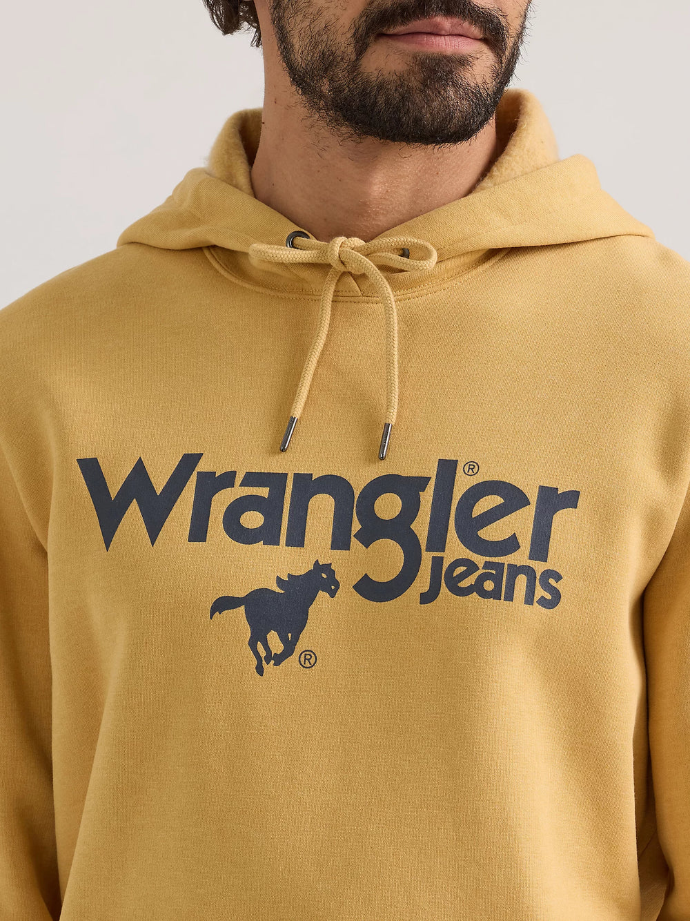 Wrangler Men's - Pullover Hoodie - Regular Fit - Pale Gold