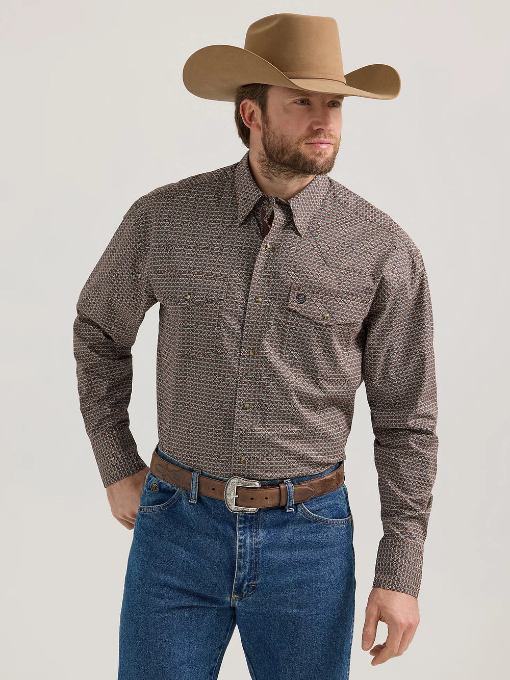 Wrangler - George Strait Troubadour Long Sleeve Western Snap Shirt