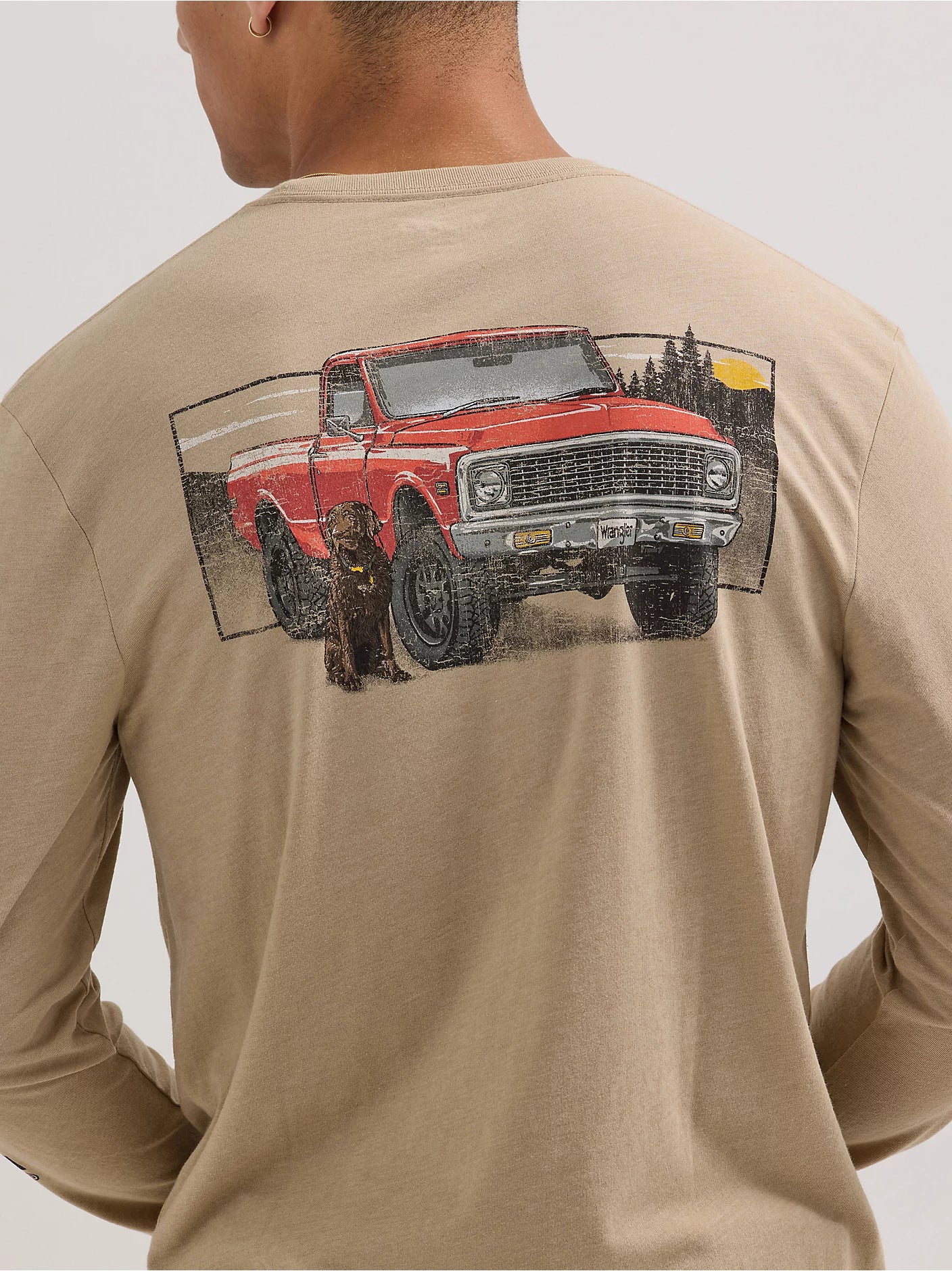 Wrangler Men's - Long Sleeve Truck Back Graphic Tee