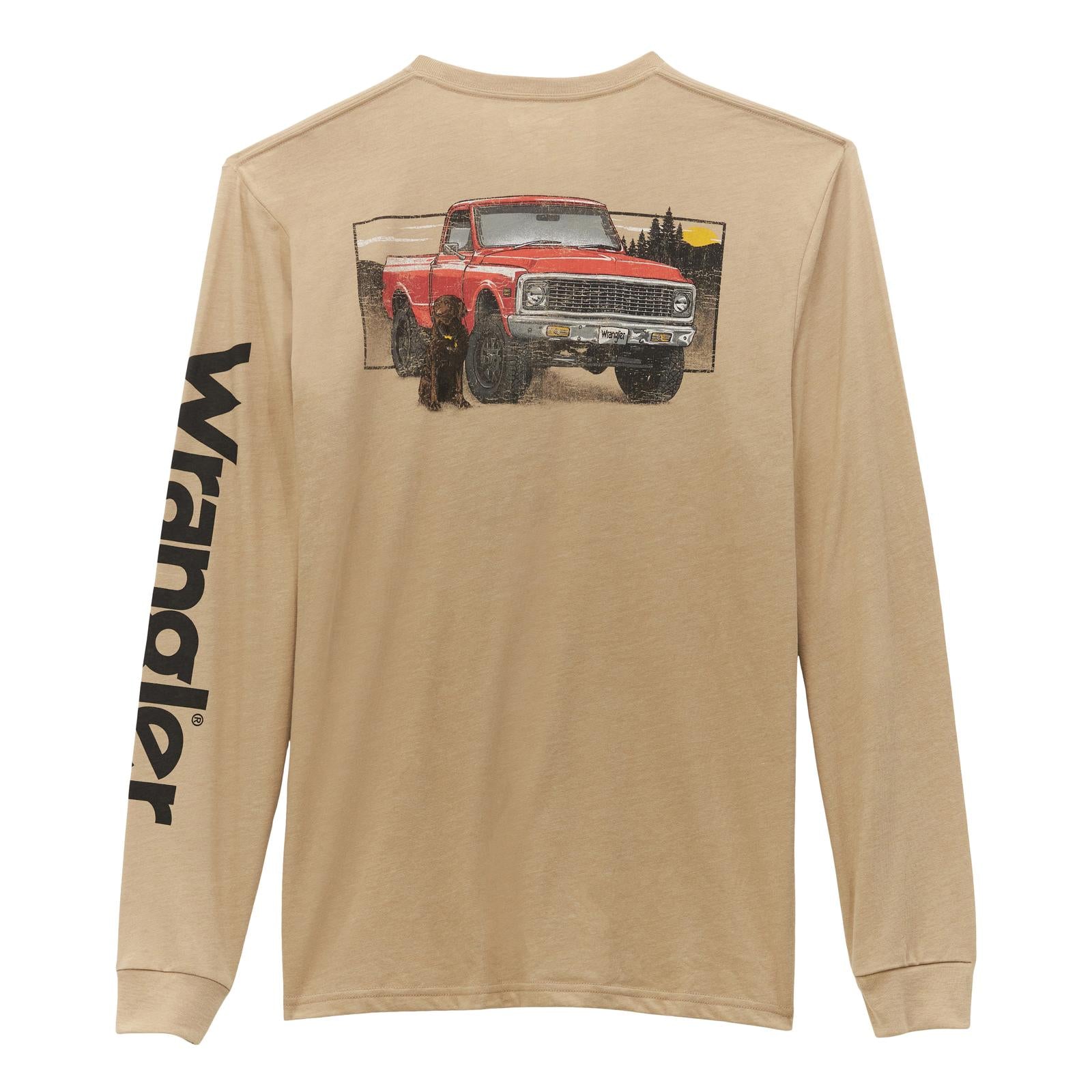 Wrangler Men's - Long Sleeve Truck Back Graphic Tee