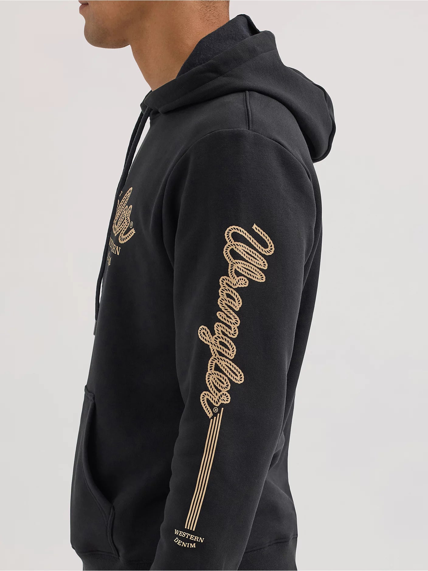 Wrangler Men's - Logo Arm Hit Pullover Hoodie