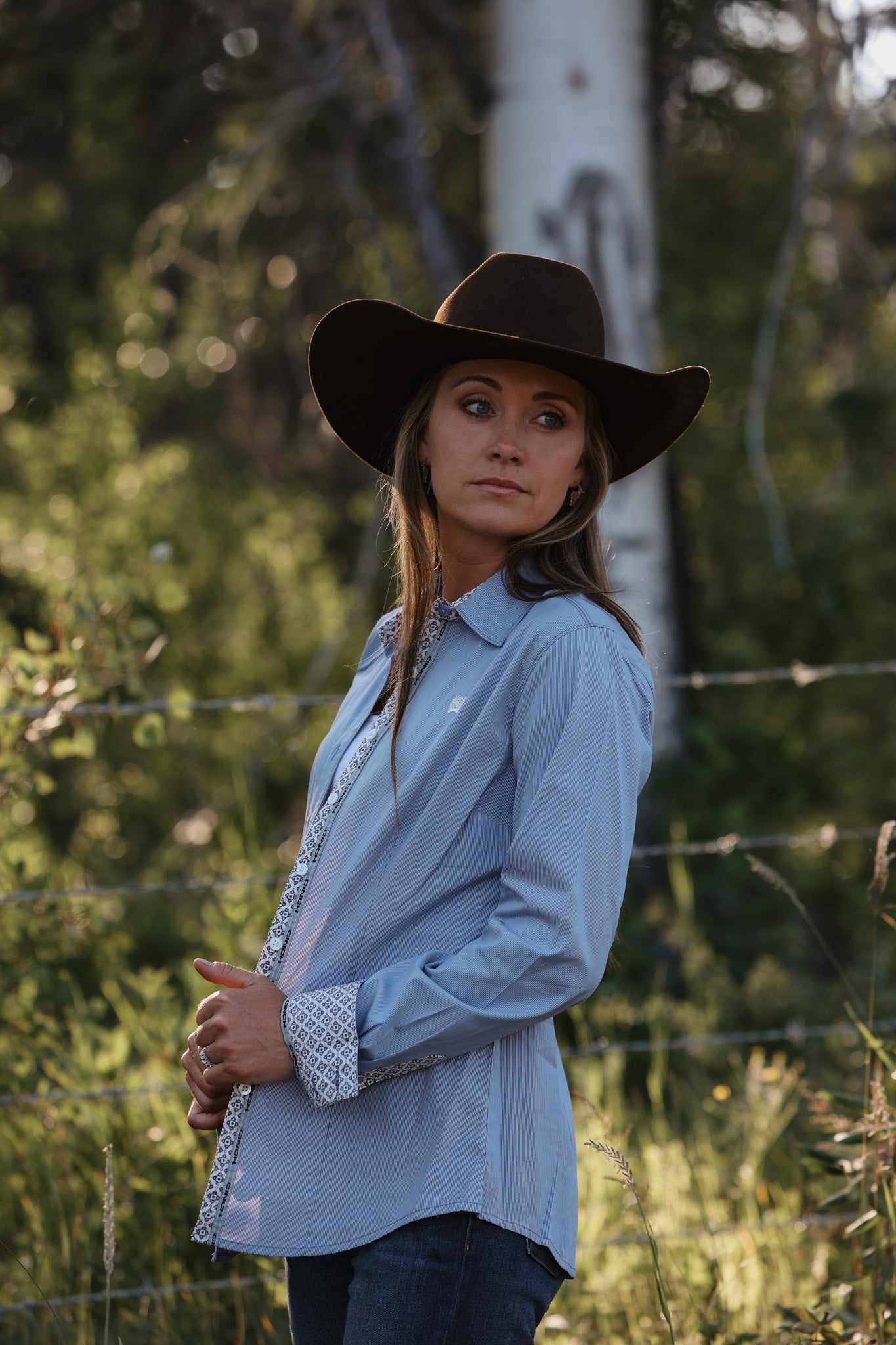 Cinch - Women's Stretch Stripe Button-Down