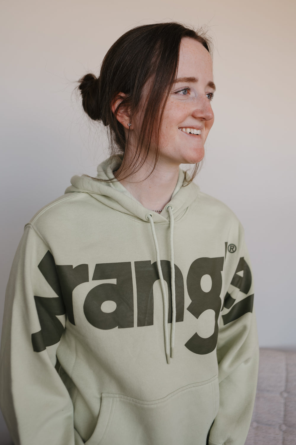 Wrangler - Women's Hoodie Green Tea Bold Logo