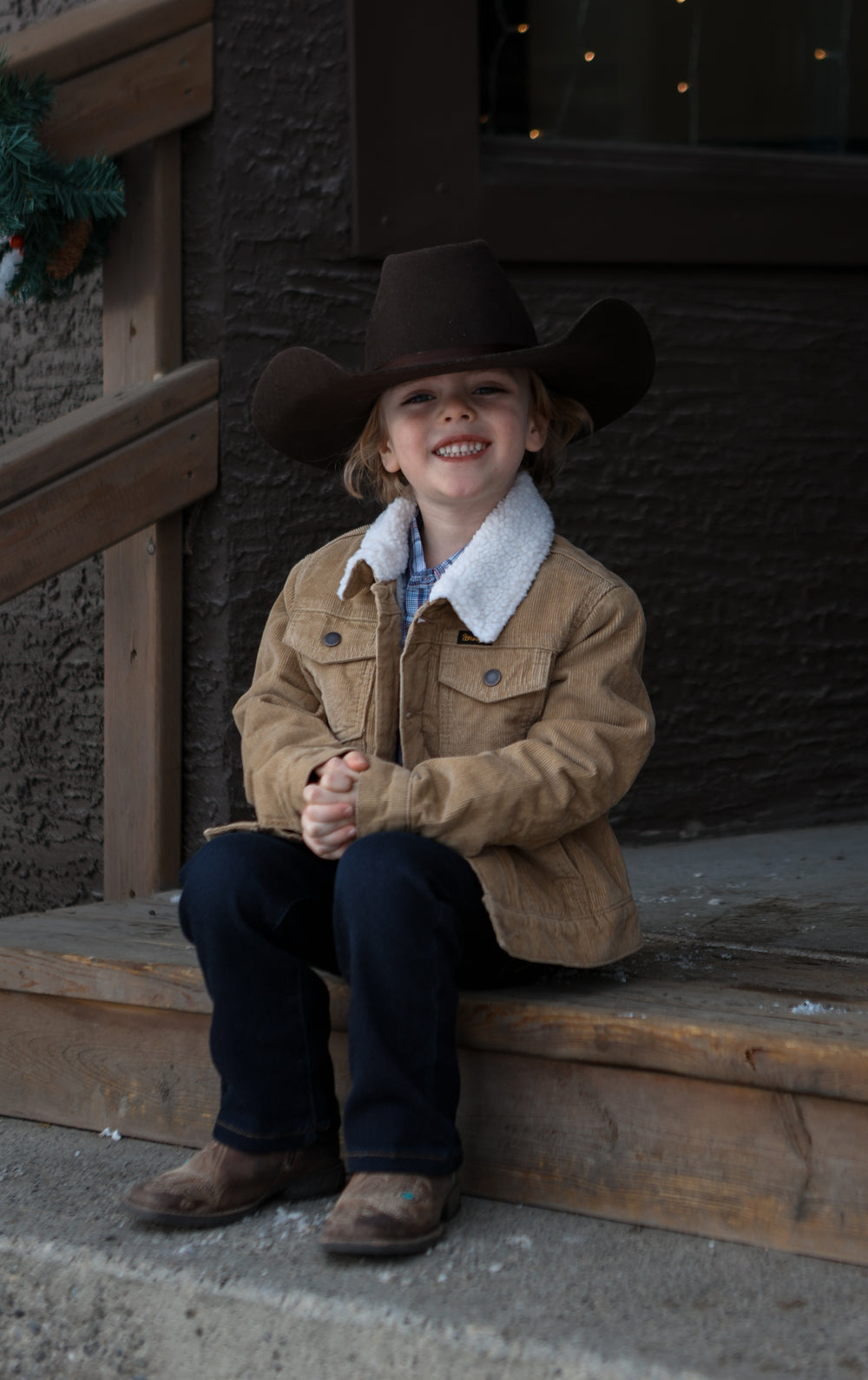 Wrangler - Boys Corduroy Jacket - Sherpa Lined - Wheat