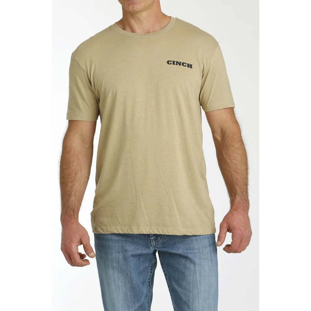 Cinch - Men's Short Sleeve Tee - Cream