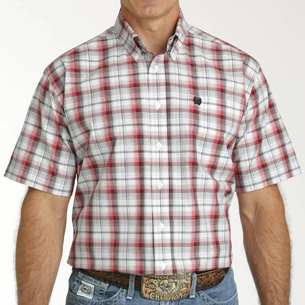 Cinch - Men's Short Sleeve Plaid