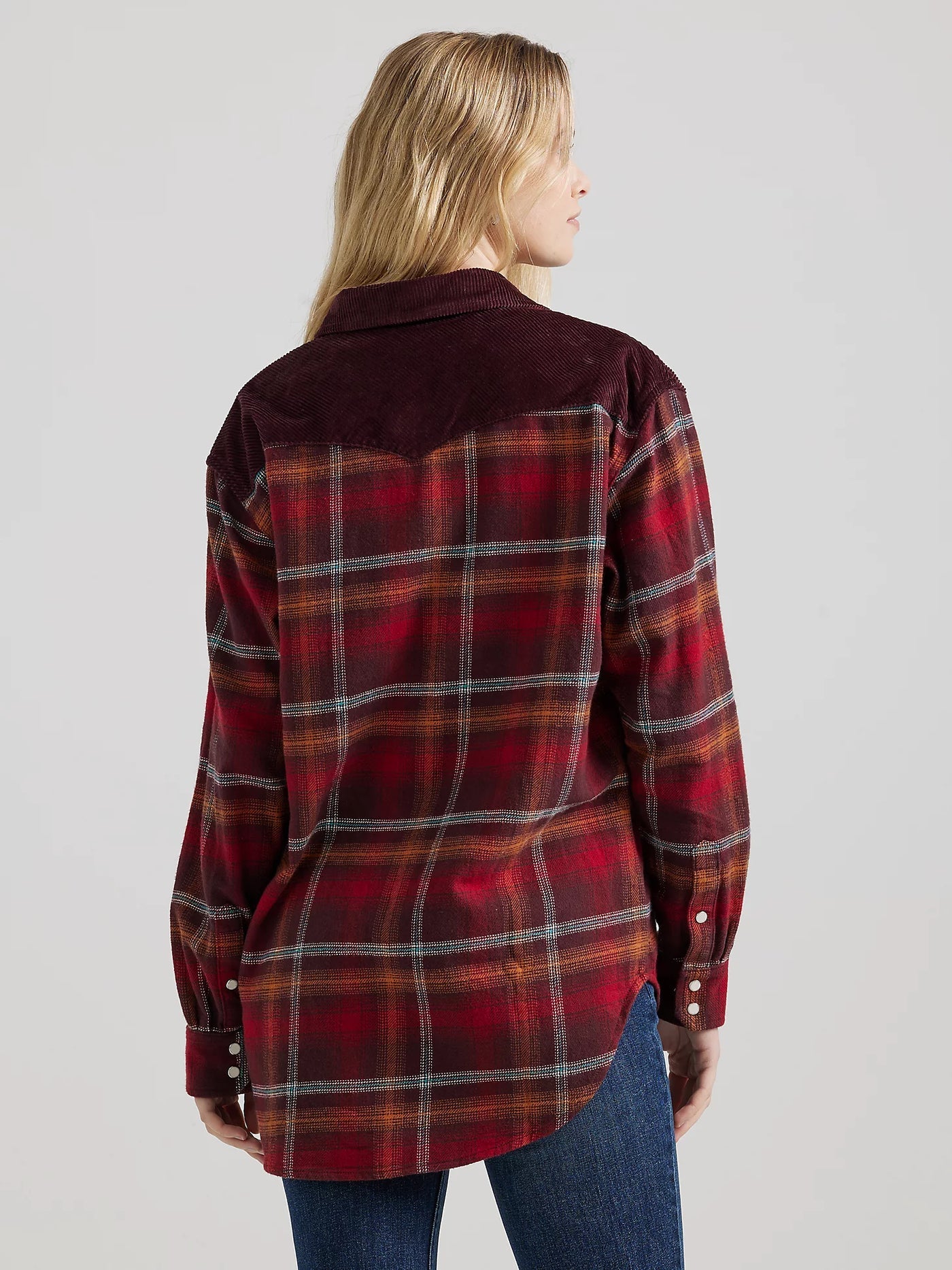 Wrangler - Women's Shirt Corduroy Flannel Snap