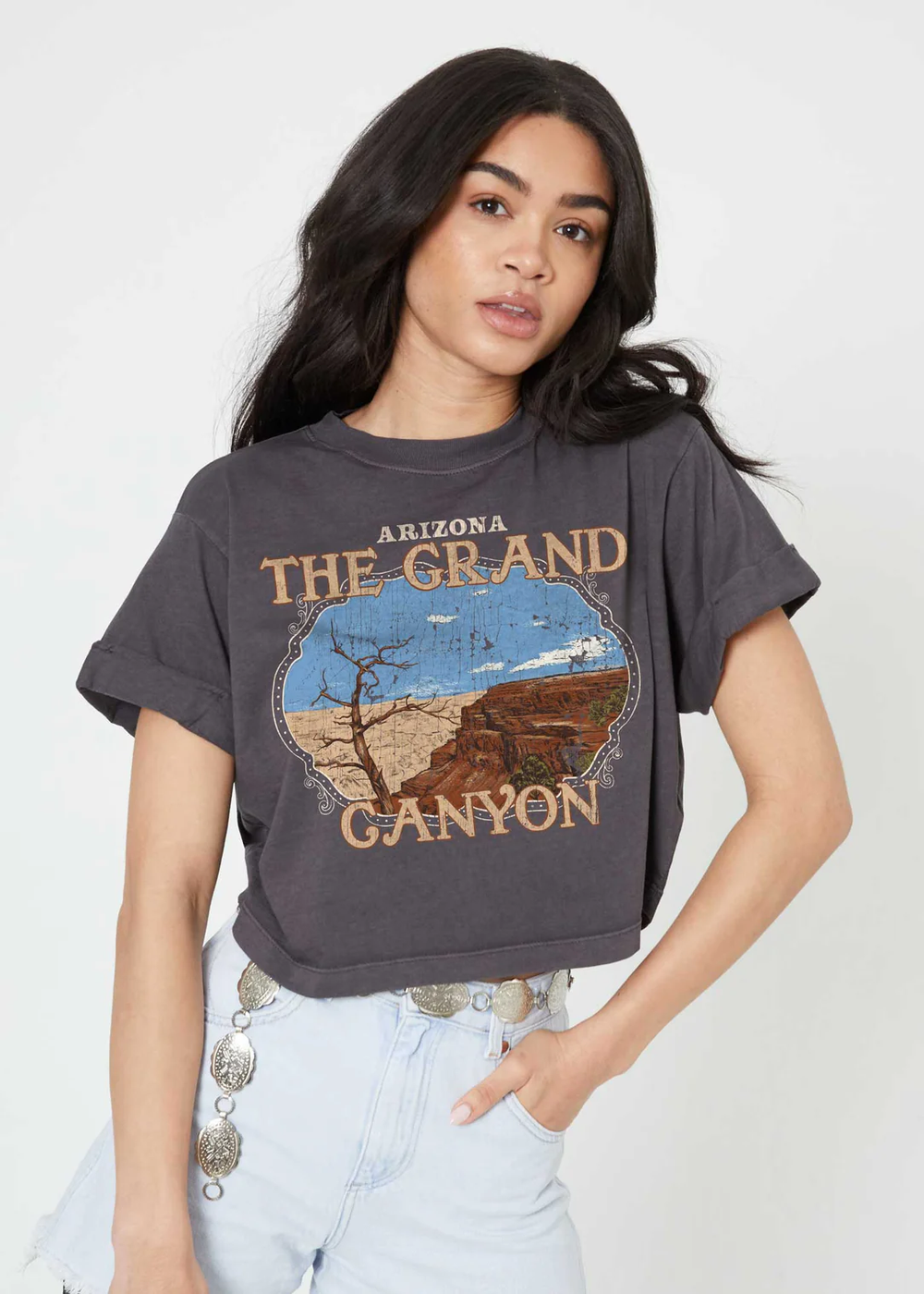 Girl Dangerous - Canyon Crop Boyfriend Tee (Large Only)