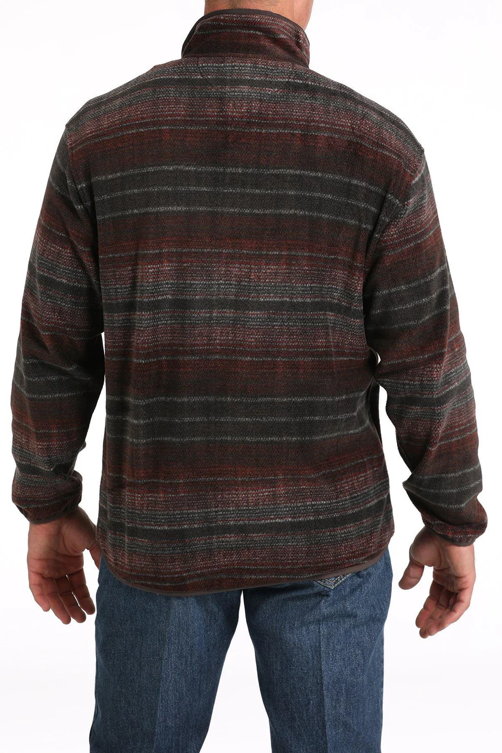 Cinch - Men's Polar Fleece - Brown/Red