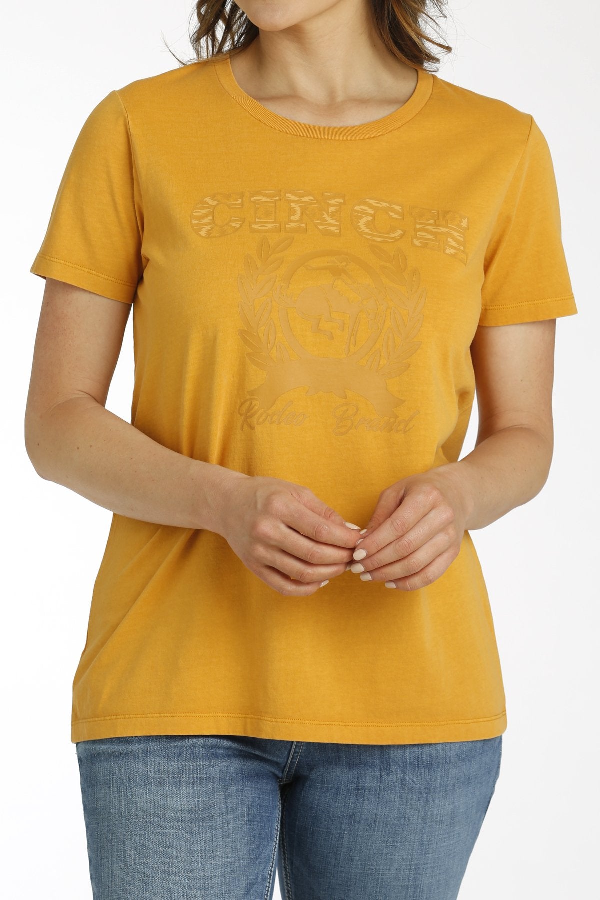 Cinch - Women's Crest Tee - Gold