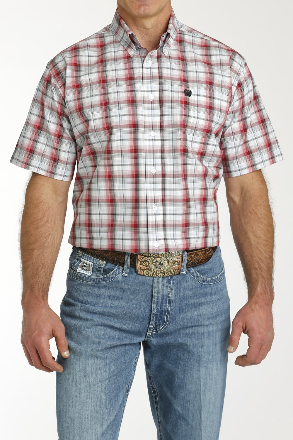 Cinch - Men's Short Sleeve Plaid