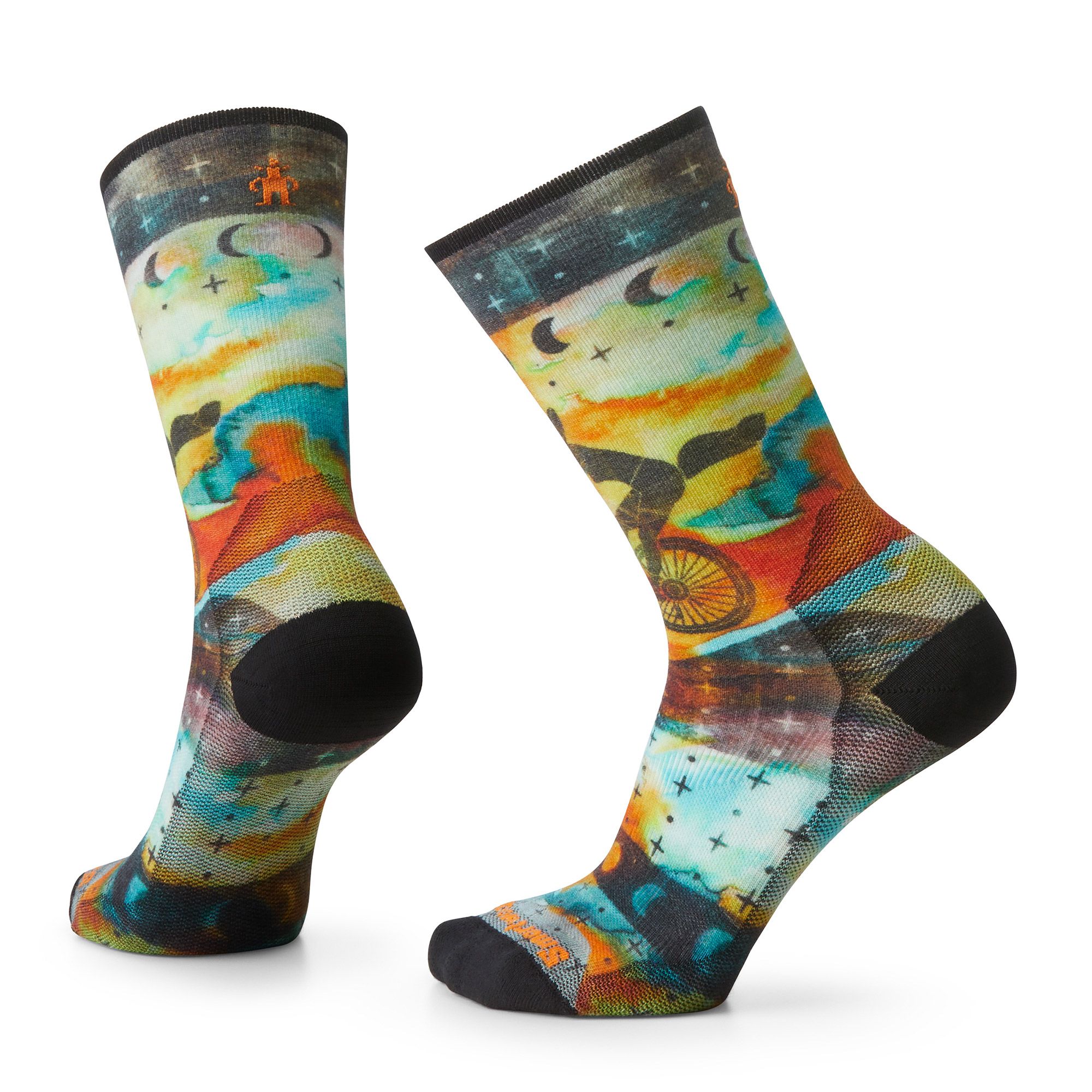 Smartwool Socks - Women's Bike Zero Cushion Celestial Print Crew